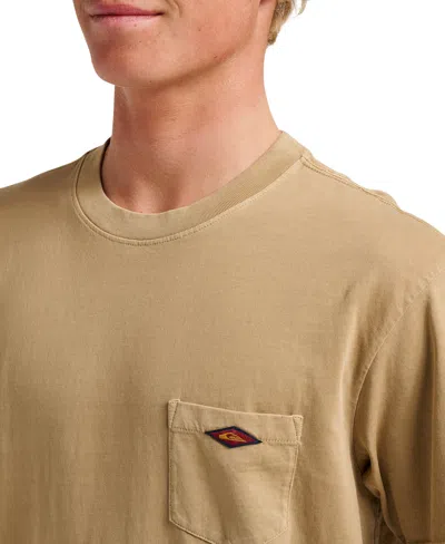 Quiksilver Saltwater Cotton Pocket T-shirt In Brown