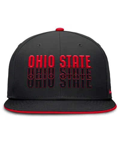 Nike Men's Black Ohio State Buckeyes True Primetime Performance Fitted Hat
