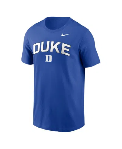Nike Royal Duke Blue Devils Primetime Arch Stack T-shirt In Blue