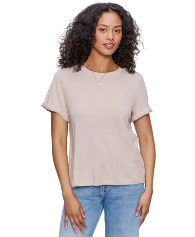 Sanctuary Perfect Roll Sleeve Cotton T-shirt