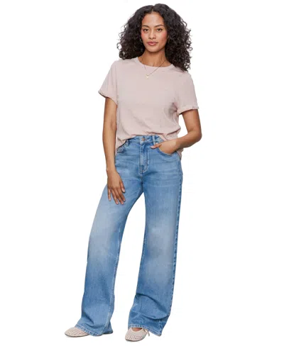 Sanctuary Perfect Roll Sleeve Cotton T-shirt