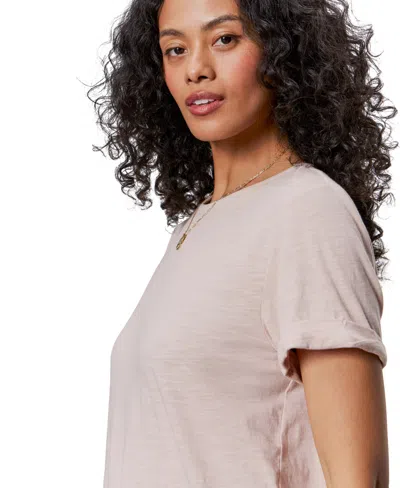 Sanctuary Perfect Roll Sleeve Cotton T-shirt