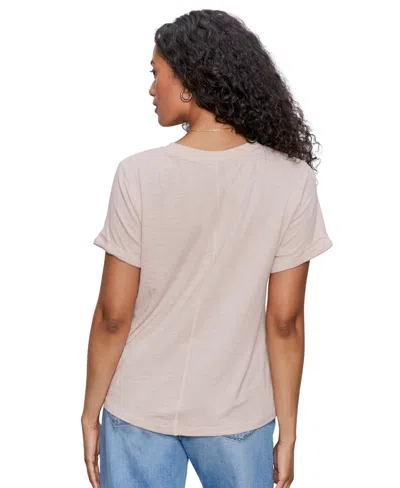Sanctuary Perfect Roll Sleeve Cotton T-shirt