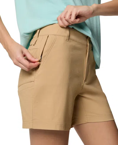 Columbia Women's Mid-rise Leslie Falls Ii Shorts In Brown