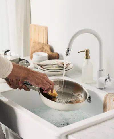 Zwilling Pure Stainless Steel 9.5" Fry Pan In Silver