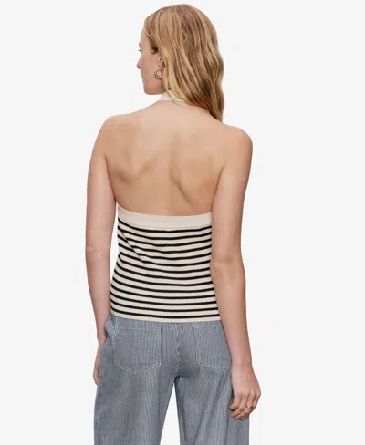 Sanctuary Sunkissed Rib Halter Sweater In Black