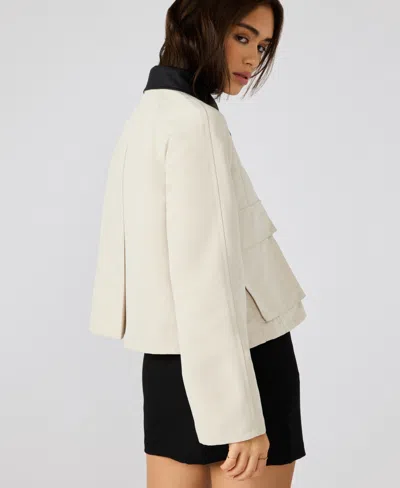 Steve Madden Barn Jacket In White