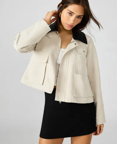 Steve Madden Barn Jacket In White