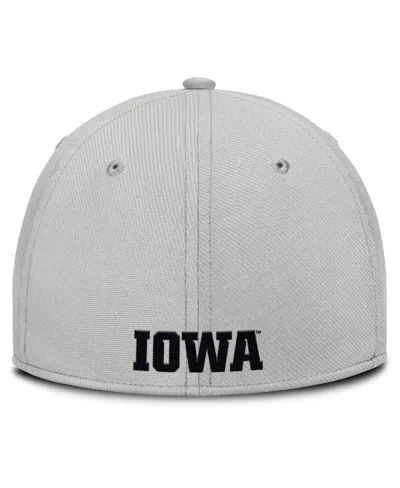 Nike Men's Gray Iowa Hawkeyes Rise Practice Performance Adjustable Hat In Gray