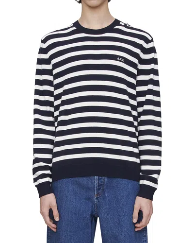 Apc A.p.c. Matthias Stripe Wool Sweater