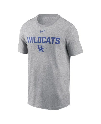 Nike Men's Heather Gray Kentucky Wildcats Campus 2-hit T-shirt In Gray