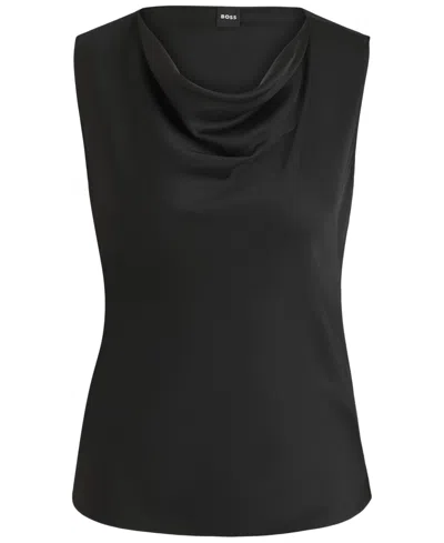Hugo Boss Boss By  Women's Sleeveless Cowl-neck Silk Blouse