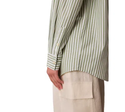 Calvin Klein Jeans Est.1978 Women's Striped Cotton Poplin Button-down Shirt