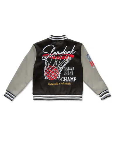 Ring Of Fire Big Boys Basketball Woolen Varsity Jacket