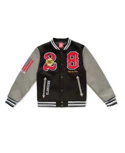 Ring Of Fire Big Boys Basketball Woolen Varsity Jacket