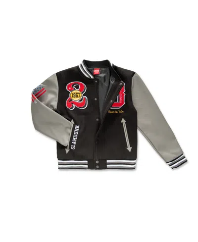 Ring Of Fire Big Boys Basketball Woolen Varsity Jacket