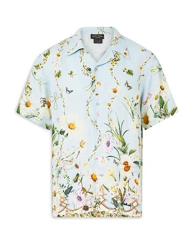 Camilla Linen Cabana Shirt In Multi