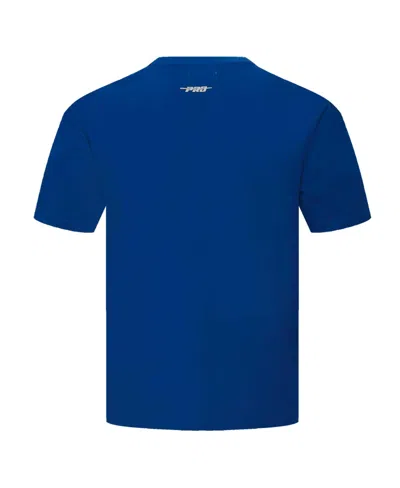 Pro Standard Men's Royal Los Angeles Dodgers Turn It Up Dropped Shoulder T-shirt In Blue