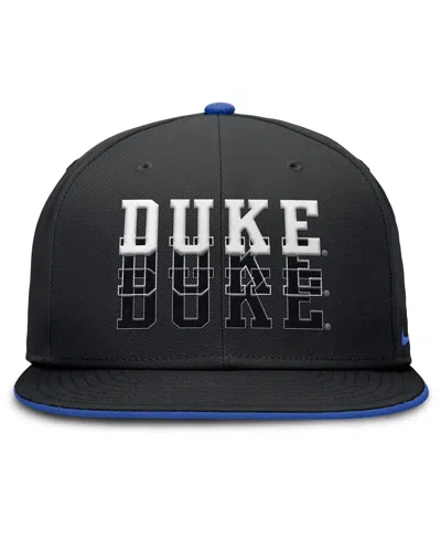 Nike Men's Black Duke Blue Devils True Primetime Performance Fitted Hat