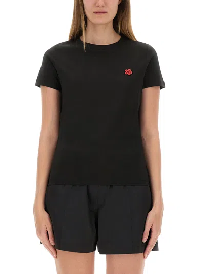 Kenzo Gots Boke Flower 2.0 Embroider In Black
