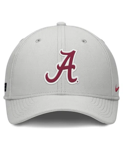 Nike Men's Gray Alabama Crimson Tide Rise Practice Performance Adjustable Hat