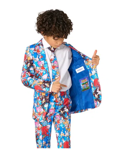Opposuits Little Boys Sonic Suit In Multi