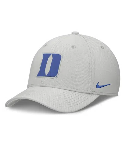 Nike Gray Duke Blue Devils Rise Practice Performance Adjustable Hat