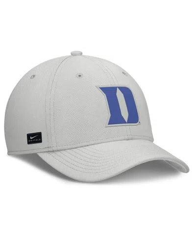 Nike Gray Duke Blue Devils Rise Practice Performance Adjustable Hat