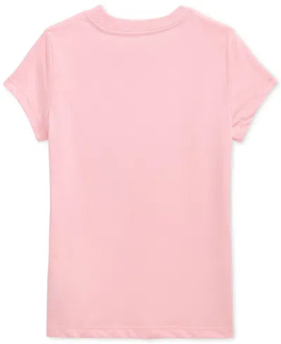 Polo Ralph Lauren Toddler And Little Girls Polo Bear Cotton Jersey T-shirt In Pink