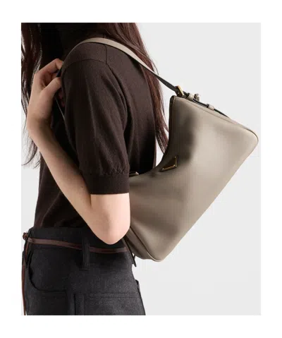 Prada Aimée Medium Leather Shoulder Bag
