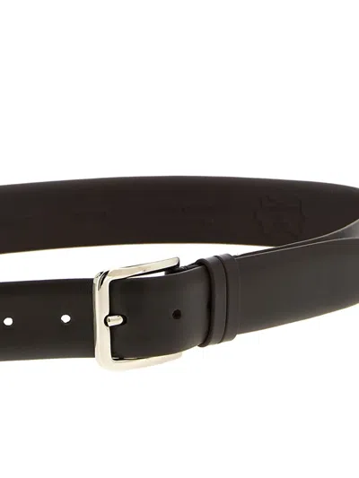 Zerbini Claudio Leather Belt In Brown