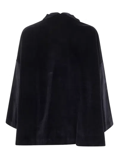 Daniela Gregis Velvet Blazer In Black