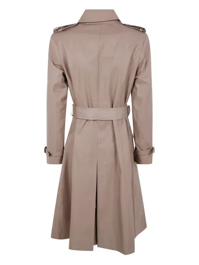 Ralph Lauren Belted Trench Coat In Multi