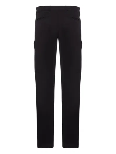 C.p. Company C.p.company Stretch Sateen Ergonomic Cargo Pants In Black
