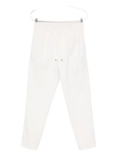 Brunello Cucinelli Cotton Track Pants In White