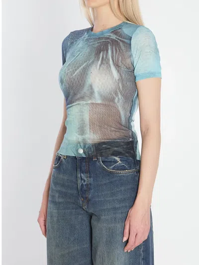 Jean Paul Gaultier Water Baby Tee Woman Indigo In Blue
