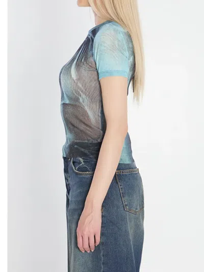 Jean Paul Gaultier Water Baby Tee Woman Indigo In Blue