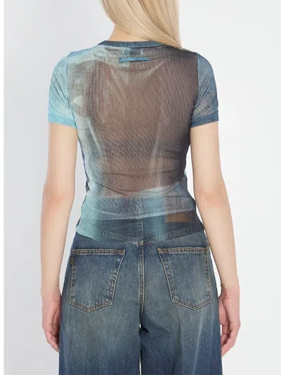 Jean Paul Gaultier Water Baby Tee Woman Indigo In Blue