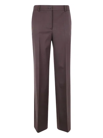 P.a.r.o.s.h Wool Trousers In Brown