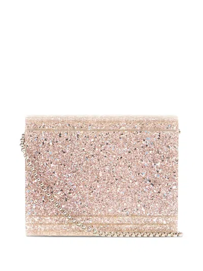 Jimmy Choo Candy Clutch Bag In Fabric With Glitter