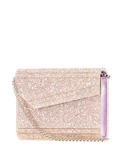 Jimmy Choo Candy Clutch Bag In Fabric With Glitter