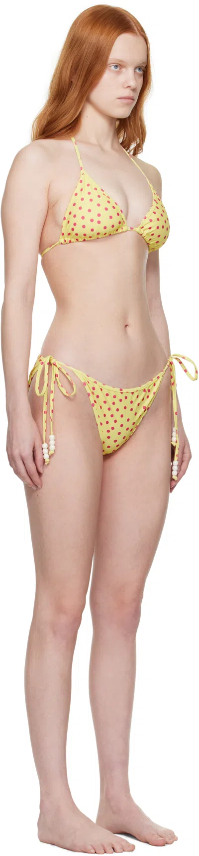 Bellini Bikini Yellow Daphne Dot Bikini