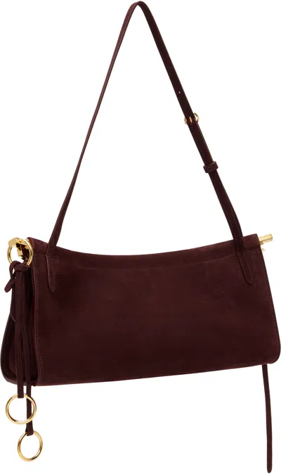 Alaïa Burgundy 'le Click' East West Medium Bag