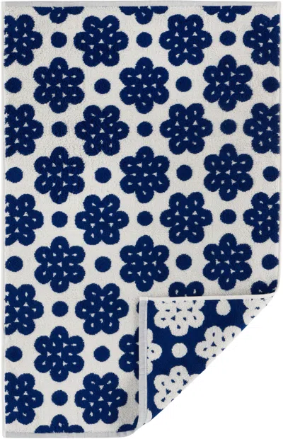 Dusen Dusen Navy Pattern Towel Set, 5 Pcs