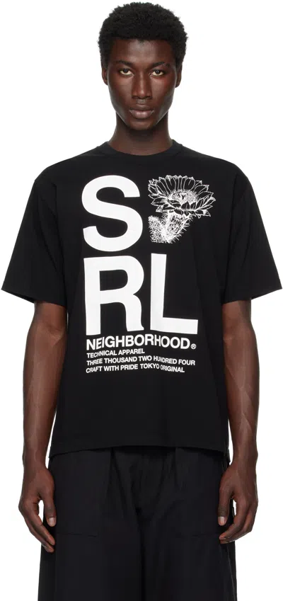 Neighborhood Black 'srl' S/s-1 T-shirt In Black