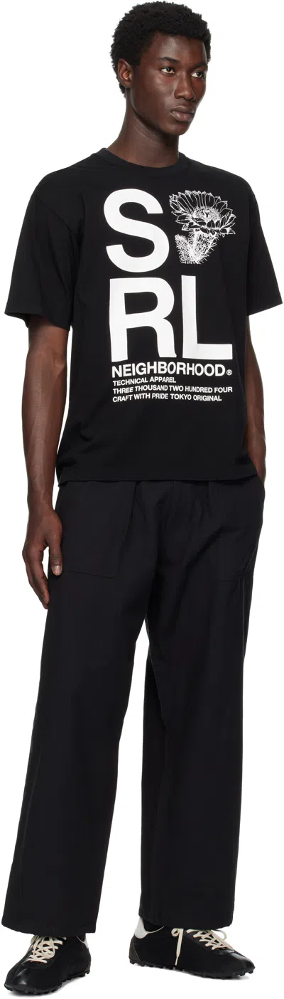 Neighborhood Black 'srl' S/s-1 T-shirt In Black