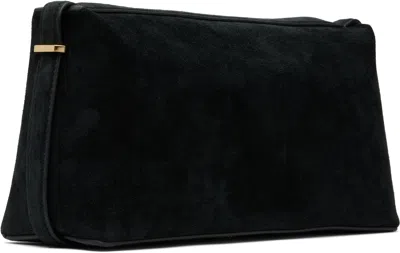 Totême Toteme Pre Suede Leather Clutch In Black