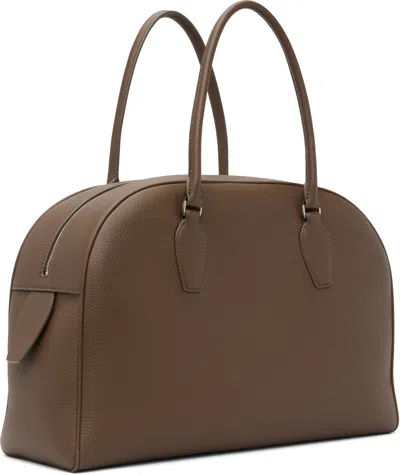 The Row India 12.00 Top-handle Bowling Bag In Leather