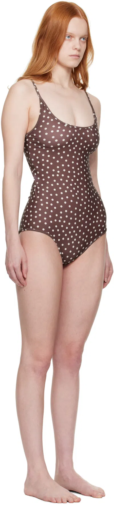 Bellini Bikini Brown Saona Dot Swimsuit