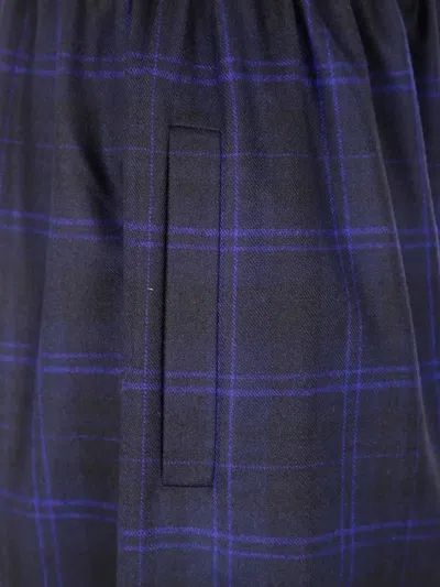 Daniela Gregis Pantalone Pigiama Tartan Trosers In Blue